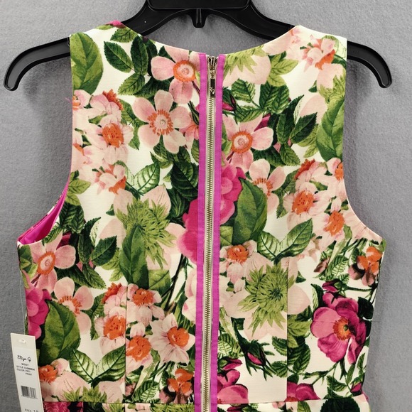 NWT J. Crew Dress Women's XS Long Sleeve Red/Coral Stretch Back Zip Classic - Picture 6 of 10